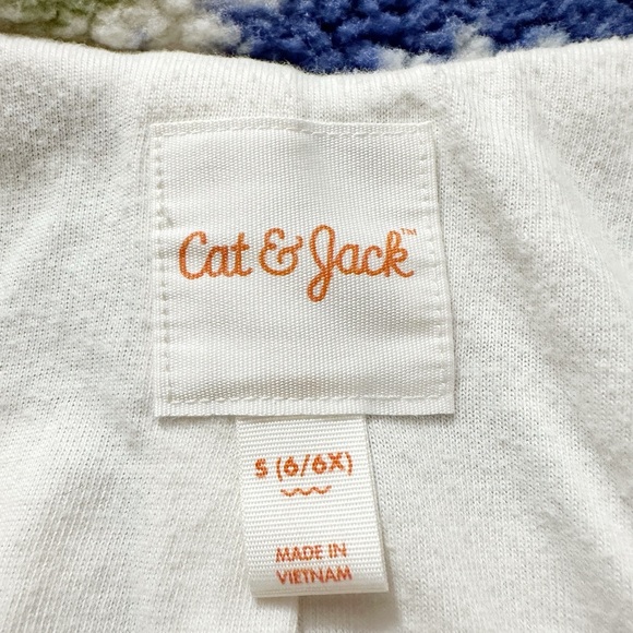 Cat & Jack | Daisy Zip-Up Sherpa Jacket (S) 🌼 - Picture 6 of 7